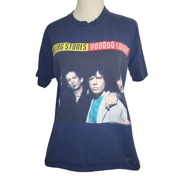 Vtg 1994-1995 Rolling Stones Concert T-shirt  Mens LARGE Made USA Voodoo Lounge - Picture 11 of 12